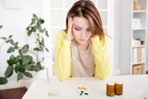 Woman Suffering from Headache